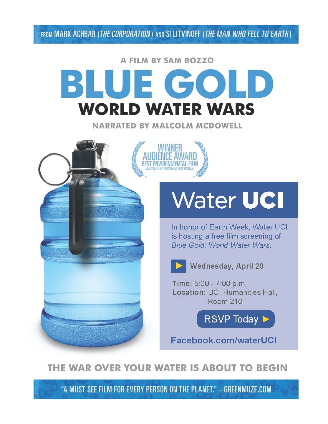 BLue Gold Water Movie Showing