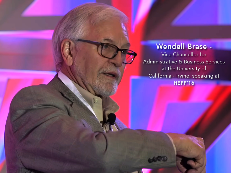 Wendell Brase speaking at HEFF '16.