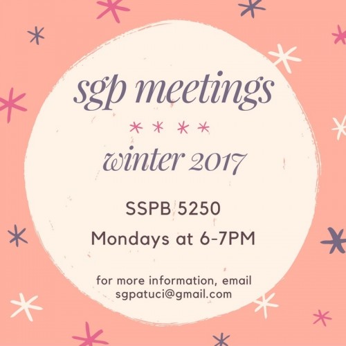 SGP meetings Winter 2017 poster.