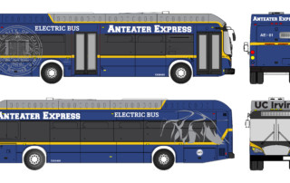 360 degree view of Anteater Express electric bus.