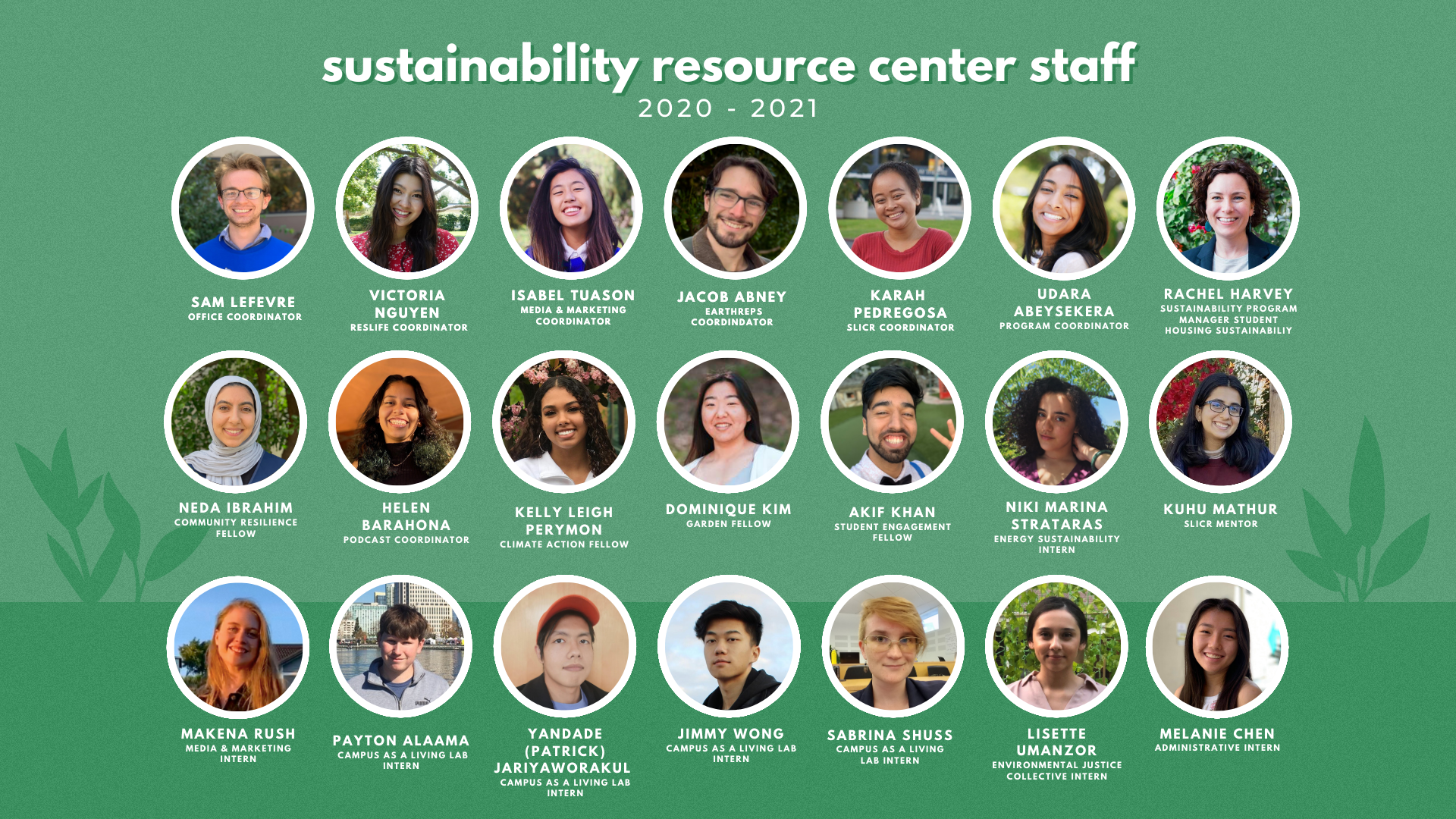 sustainability resource center staff