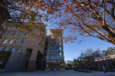 View of Engineering building on the UCI campus